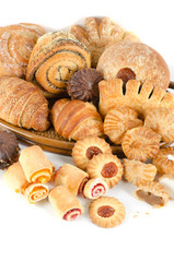 Bakery foodstuffs set