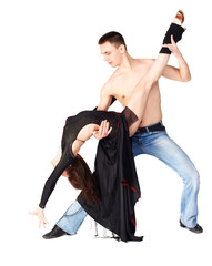 hustle dancers