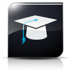 Symbole glossy vectoriel diplom&eacute;