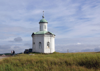 Fototapeta na wymiar old church in Solovki