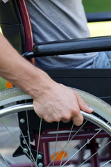 Patient im Rollstuhl