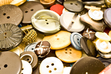 Obraz premium Clothing buttons collection