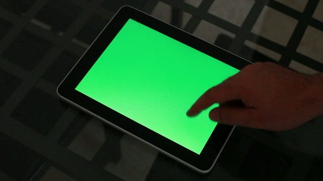 Tablet - green screen customizable