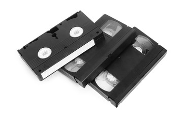 classic vhs tape isolated on a white background