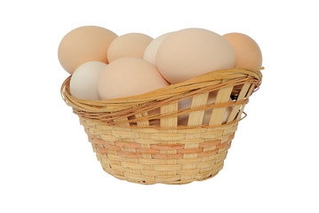 Eggs in a basket