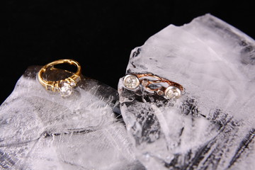 Diamond ring and ear rings