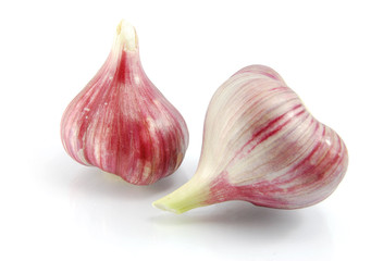 garlic isolated on the white background