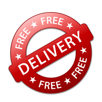 "FREE DELIVERY" Marketing Stamp (home express service shipping)