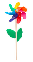 Children colorful pinwheel