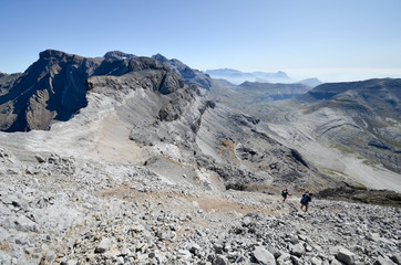En montant au Casque du Marboré à Gavarnie