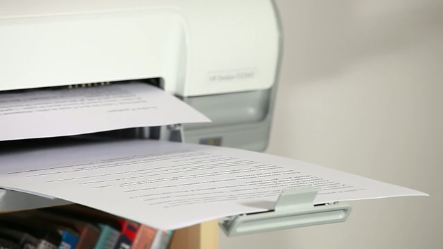 Printer in action