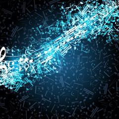 Notes musical background