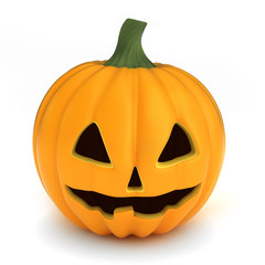 3D render of a pumpkin for hallowee