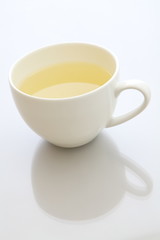 a cup of green tea