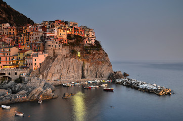 Fototapeta na wymiar Manarola, Cinque Terre in Italy