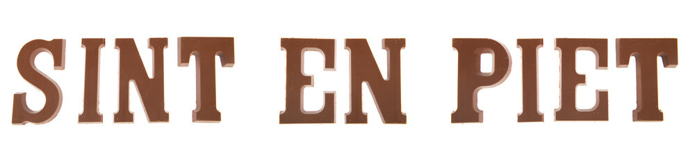 Sinterklaas chocolate letters