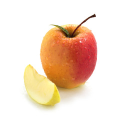 Pomme et quartier