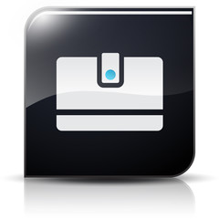 Symbole glossy vectoriel portefeuille espèces