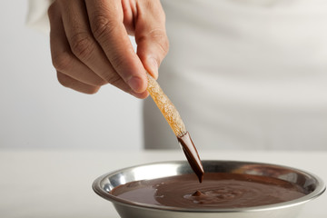 Fototapeta na wymiar Produkcja czekolady