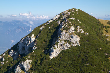 Bergwandern in den Alpen, Bayern, Deutschland