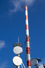 Antennenanlage im Gebirge, Bayern