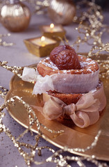 Biscuit aux noix et marrons glacés 
