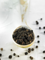 Cuillérée de poivre noir
