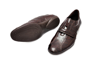 brown shoes