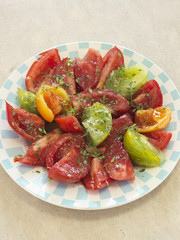 Salade de tomates variées