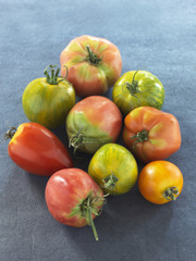 Assortiment de tomates bio anciennes