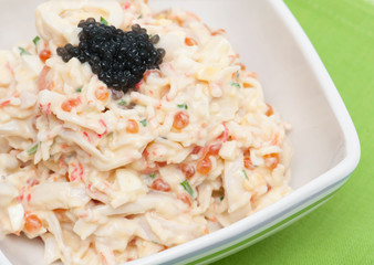 Salad with mayonnaise