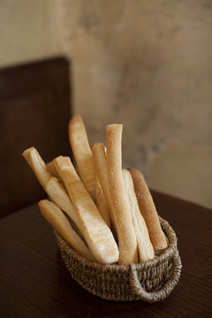 Corbeille de gressins