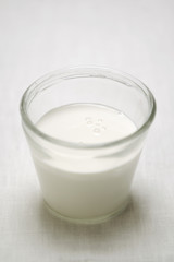 Verre de lait de soja