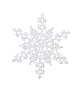 Falling Snow In Different Shapes. Christmas Snow With Snowflakes