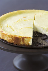 Cheese-cake sur fond de biscuits Oreo