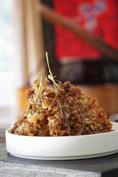 Tempura de fleurs de sureau 