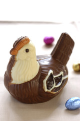 Poule en chocolat