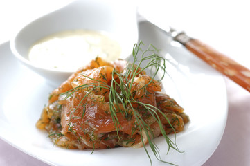 Saumon gravlax