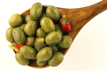 cuillére d'olive verte tunisienne