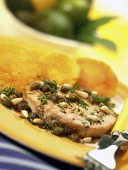 Espadon aux graines de pignons