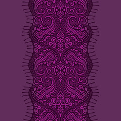 violet paisley pattern