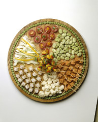 amuses-gueules de légumes