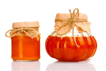 tasty jam isolated on white