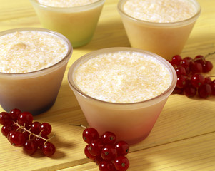  petits soufflés glacés au melon