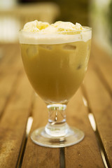 Coupe de cappuccino glacé