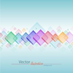Abstract square background design