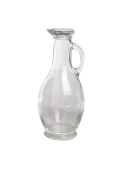 glass decanter isolation on white