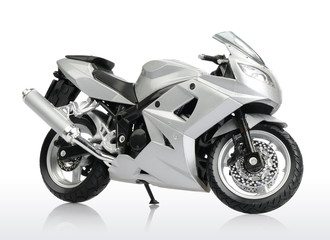 Fototapeta Motorcycle on white background obraz