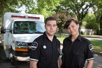 Fototapeta na wymiar Paramedic Team Portrait