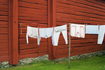 Drying Retro Clothes